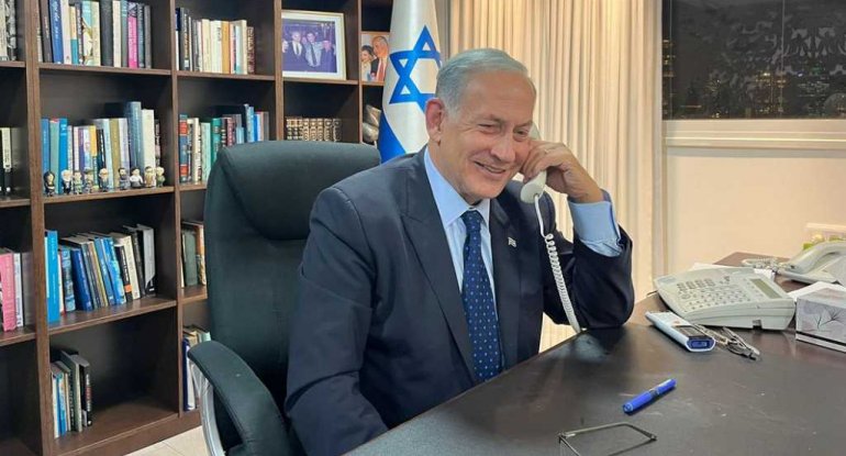 Netanyahu qələbəsini qeyd edir: ilk olaraq onu Putinlə Bayden təbrik edib